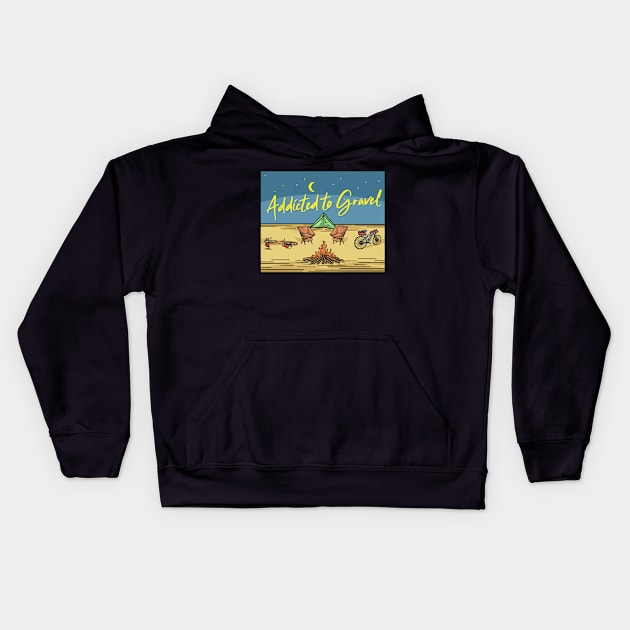 A2G - Bikepacking Simple Kids Hoodie by AddictedtoGravel